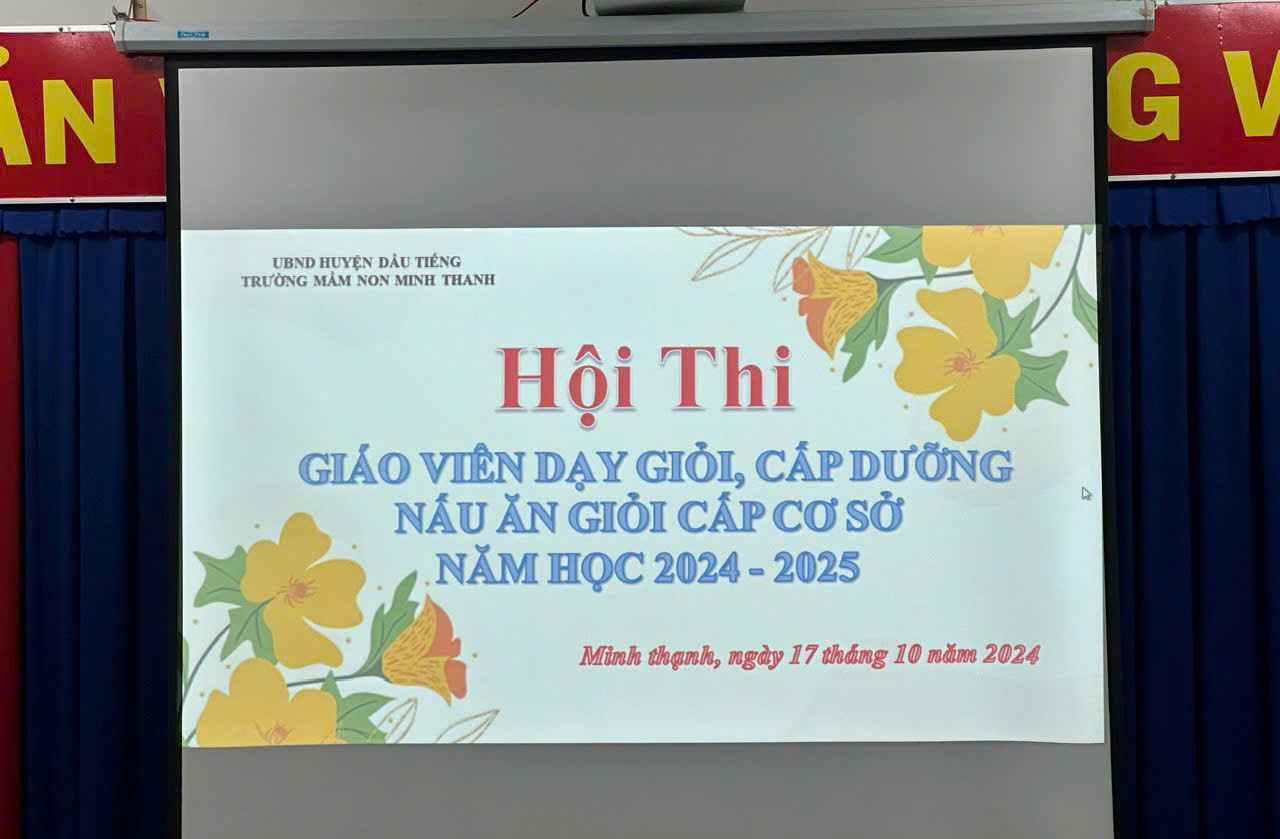 Hội thi cấp dưỡng nấu ăn giỏi cơ sở. Năm học: 2024 - 2025